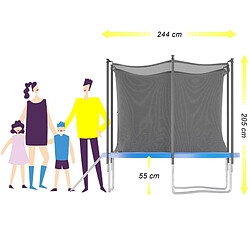 JUMP4FUN Trampoline ø244 cm 8FT