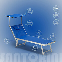 Acheter Beach and garden design Bain de soleil Santorini - Bleu