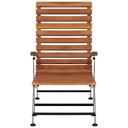 Helloshop26 Chaise longue acacia - Bois