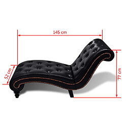 vidaXL Chaise longue Similicuir pas cher