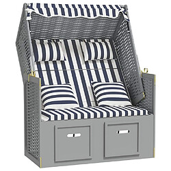Avis VidaXL Strandkorb Bleu blanc