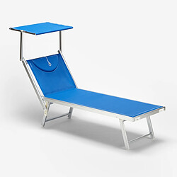 Beach and garden design Bain de soleil Santorini - Bleu pas cher