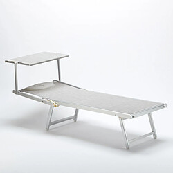 Acheter Beach and garden design lot de 4 transats - Gris