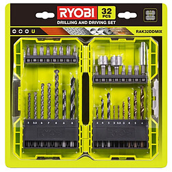 Ryobi Coffret forets et embouts - 32 pièces