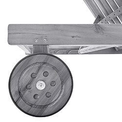Avis Helloshop26 Transat bois acacia - Gris
