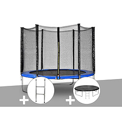 JARDIéco Jardideco Atlas Trampoline Ø 2,44 m Bleu