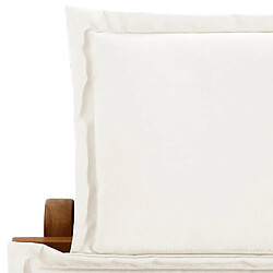 Acheter Helloshop26 Transat bois acacia - Crème