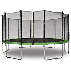 Habitat Et Jardin Trampoline Yoopi - Ø 4.90 m - Vert