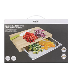 Cook Concept Cook_concept planche à découper en bambou avec tiroir inox pas cher