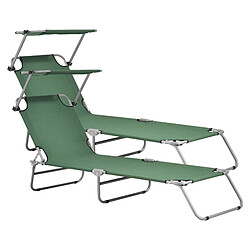 Casa.pro Transat Argozelo avec pare-soleil - Vert foncé