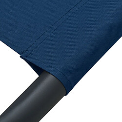 Helloshop26 Lit de repos avec auvent et oreiller - Bleu pas cher