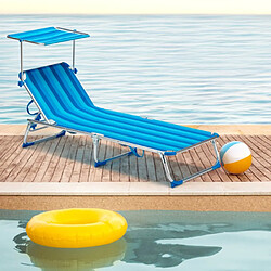 Beach And Garden Design Beach and Garden California Transats - Rayures Bleues
