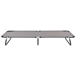 vidaXL Chaise longue Grise