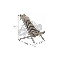 Avis Ecofurn Chilienne EcoChair - Pin Gris