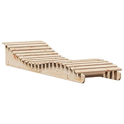Acheter VidaXL Chaises Longues Lot de 2 Pin Massif