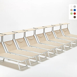 Beach and garden design Bain de soleil aluminium - Beige