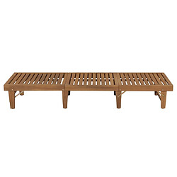 Avis VidaXL Chaise longue en bois d'acacia