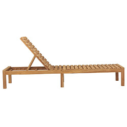 Acheter vidaXL Chaises longues lot de 2 - Bois de teck solide