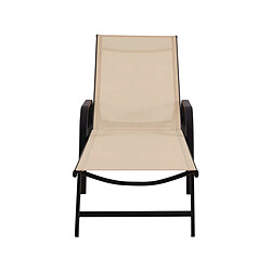Habitat Et Jardin Lot de 2 bains de soleil Farniente - Beige