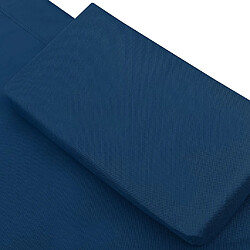 Acheter Helloshop26 Lit de repos avec auvent et oreiller - Bleu