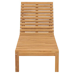 Avis vidaXL Chaises longues lot de 2 - Bois de teck solide