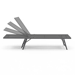 Avis IDMARKET Transats KAILUA - Gris anthracite