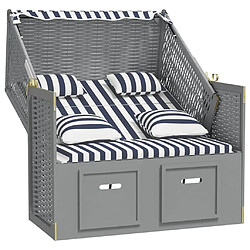 Acheter VidaXL Strandkorb Bleu blanc