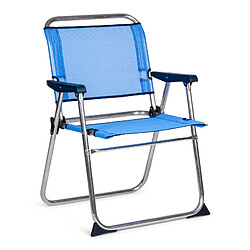 Solenny Chaise de plage pliante - Bleu