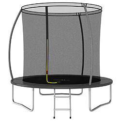vidaXL Ensemble Trampoline 244x55 cm - Noir/Gris