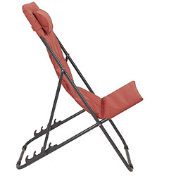 Acheter The home deco factory transat pliant - Terracotta