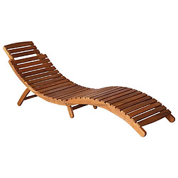 Helloshop26 Transat en bois d'acacia - Marron pas cher