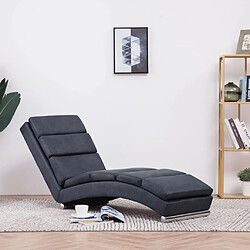 VidaXL Chaise Longue - Gris