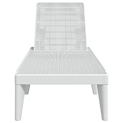 Acheter vidaXL Chaise longue - Blanc