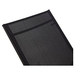 Acheter Habitat Et Jardin Lot de 2 Bains de soleil en métal avec accoudoirs Farniente - Noir