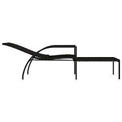 Acheter Helloshop26 Chaises longues résine tressée - Marron