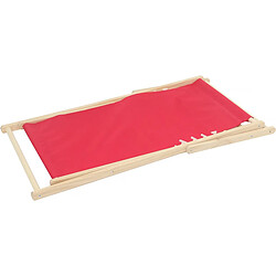 Avis Habitat Et Jardin Lot de 2 transat en bois Chilienne - 107 x 56.5 x 81 cm - Rouge