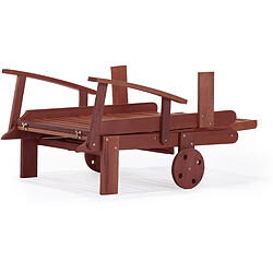 Acheter Habitat Et Jardin Bain de soleil pliant en bois exotique [ ]Tokyo[ ] - Mahogany- Marron acajou