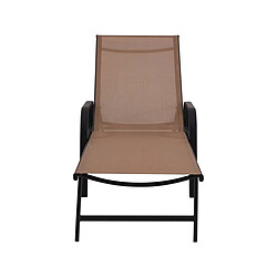 HABITAT ET JARDIN Lot de 2 Bains de Soleil Farniente Métal