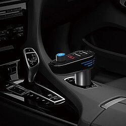 Wewoo Transmetteur FM Auto Noir Bluetooth