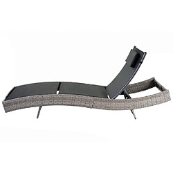 Mendler Chaise longue Savannah - Gris