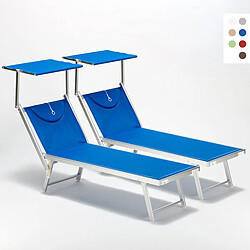 Beach And Garden Design Santorini Bain de soleil transats - Aluminium
