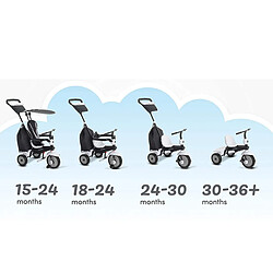 SMART TRIKE Tricycle Glow Blanc/Noir