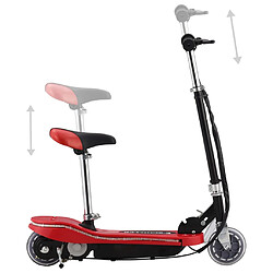 Helloshop26 Trottinette électrique avec selle et led 120 watts rouge 02_0004608