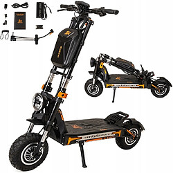 Trottinette Électrique KuKirin G4 Max Plié-1600W*2 Double moteur 3200W-Frein Hydraulique-Batterie 35.2 AH,95KM Portée 86KM/H--Roues tout-terrain 12''--Noir