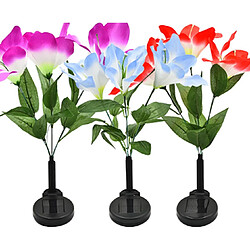 Lot de lampes solaires de jardin LED décoratives