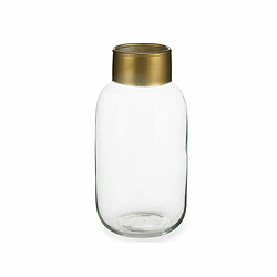 Vase Doré Transparent Gift Decor