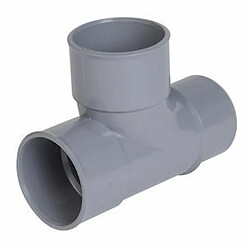 NICOLL Té PVC Pied de Biche 87°30 Ø 40