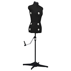 vidaXL Mannequin ajustable Noir - Taille S 33-40