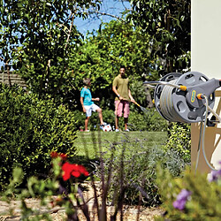 Hozelock Dévidoir 60 m + tuyau 50 m