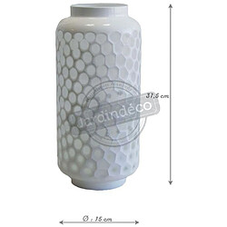 Aubry Gaspard Vase Nid d'Abeille - Verre Teinté